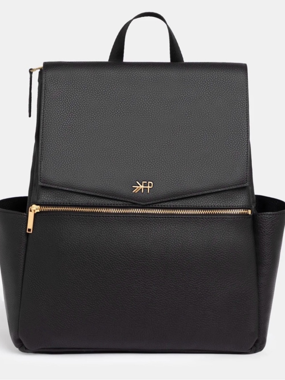 Freshly Picked Black Backpack with Gold Hardware